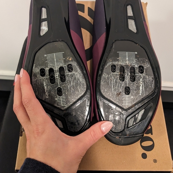 Pearl Izumi Women's Attack Road bike shoes size 41 Nightshade Blue/Wild Violet - Picture 6 of 7